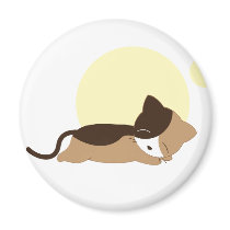 Sleeping Kitten Fridge Magnet