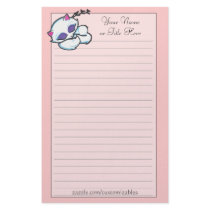 Sleeping kitten stationery by Customizables Sleeping kitten stationery