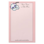 Sleeping kitten stationery