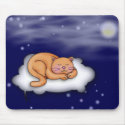 Sleeping Kitty mousepads by elenaind Sleeping Kitty mousepads