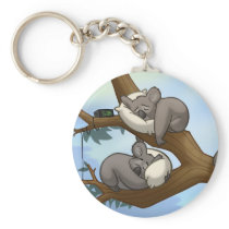Sleeping Koala Keychain