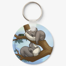 Sleeping Koala Keychain