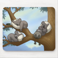 Sleeping Koala Mousepad mousepad