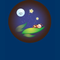 Sleeping Ladybug Kids Shirt