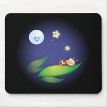 Sleeping Ladybug Mouse Pads
