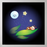 Sleeping Ladybug Poster