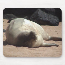 Sleeping Monk Seal 2 Mousepad by sunsett76 Sleeping Monk Seal 2 Mousepad