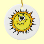 Sleeping Moon and Awake Sun Ornament ornaments
