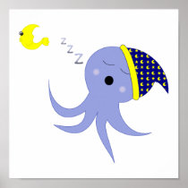 Sleeping Octopus Posters