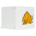 Sleeping Orange Dragon Vinyl Binder