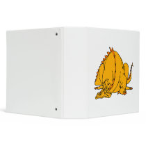 Sleeping Orange Dragon Vinyl Binders