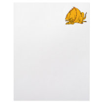 Sleeping Orange Dragon Custom Letterhead
