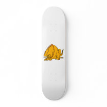 Sleeping Orange Dragon Skateboard Deck