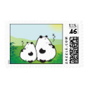 Sleeping Pandas postage by FredzCards Sleeping Pandas postage