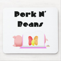Sleeping Pig Pink Blanket Jelly Beans Pork N' Bean mousepads by animalacres Sleeping Pig Pink Blanket Jelly Beans Pork N' Bean mousepads