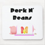 Sleeping Pig Pink Blanket Jelly Beans Pork N' Bean mousepads