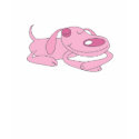 Sleeping Pink Dog T-Shirt by Celonia Sleeping Pink Dog T-Shirt
