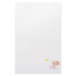 Sleeping Pink Octopus Personalized Stationery