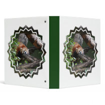 Sleeping Red Panda  Binder