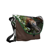 Sleeping Red Panda Messenger Bag