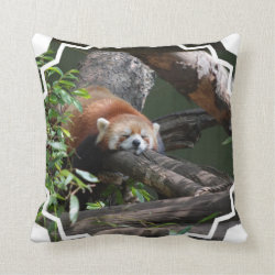 Sleeping Red Panda Pillow