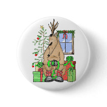 Sleeping Reindeer buttons