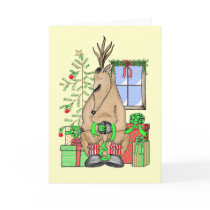 Sleeping Reindeer cards
