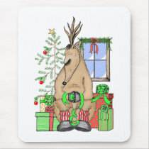 Sleeping Reindeer mousepads