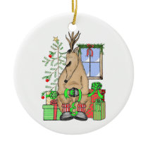 Sleeping Reindeer ornaments