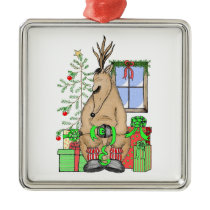 Sleeping Reindeer ornaments