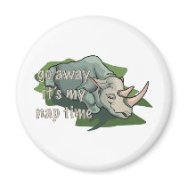 SLEEPING RHINOCEROS magnets