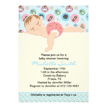 Sleeping rocking baby shower invitation invitations