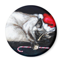 Sleeping Santa Claws magnets by TheGalacticGroundhog Sleeping Santa Claws magnets