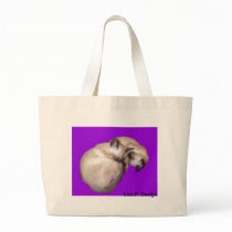Sleeping Seal Point and Blue Point Siamese Cats bags