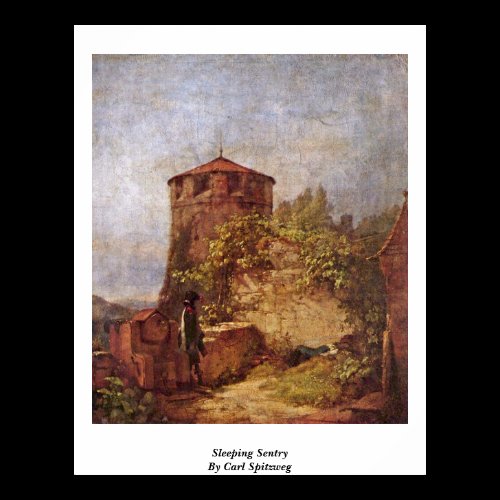 Sleeping Sentry By Carl Spitzweg Print
