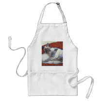 Sleeping Siamese Cat Art Apron