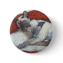 Sleeping Siamese Cat Art