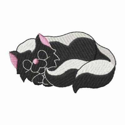 Sleeping Skunk Embroidered Hoodie Sleeping Skunk Embroidered Hoodie