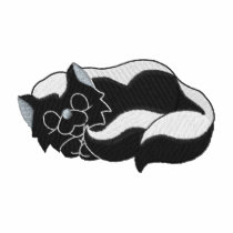 Sleeping Skunk embroidered shirts