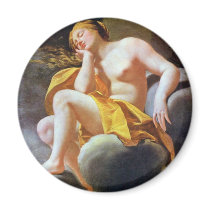 Sleeping Venus On Clouds By Vouet Simon Refrigerator Magnets