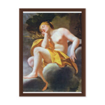 Sleeping Venus On Clouds By Vouet Simon Postcard