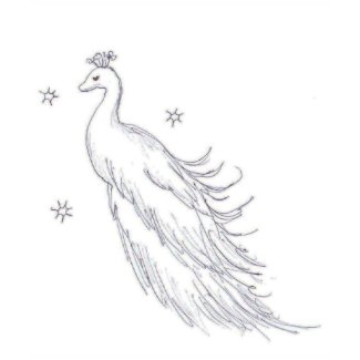 Sleeping White Peacock