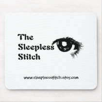 sleeplessstitch logo, www.sleeplessstitch.... mousepads