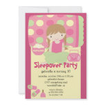 Sleepover Birthday Party Inviation Custom Invites