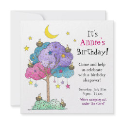 Sleepover, Birthday Party Invitation invitation