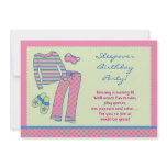 Sleepover Birthday Party Invitation