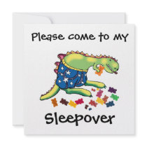 sleepover party invitations