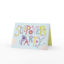 Sleepover Party Invitation cards