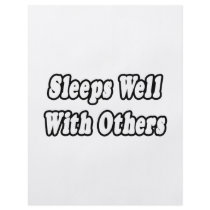 Sleeps Well With Others flyers by Funny_MoFo_Shirts Sleeps Well With Others flyers