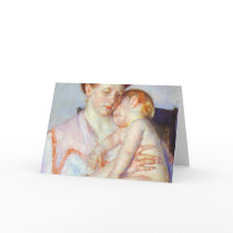 Sleepy Baby. c. 1910, Mary Cassatt Card